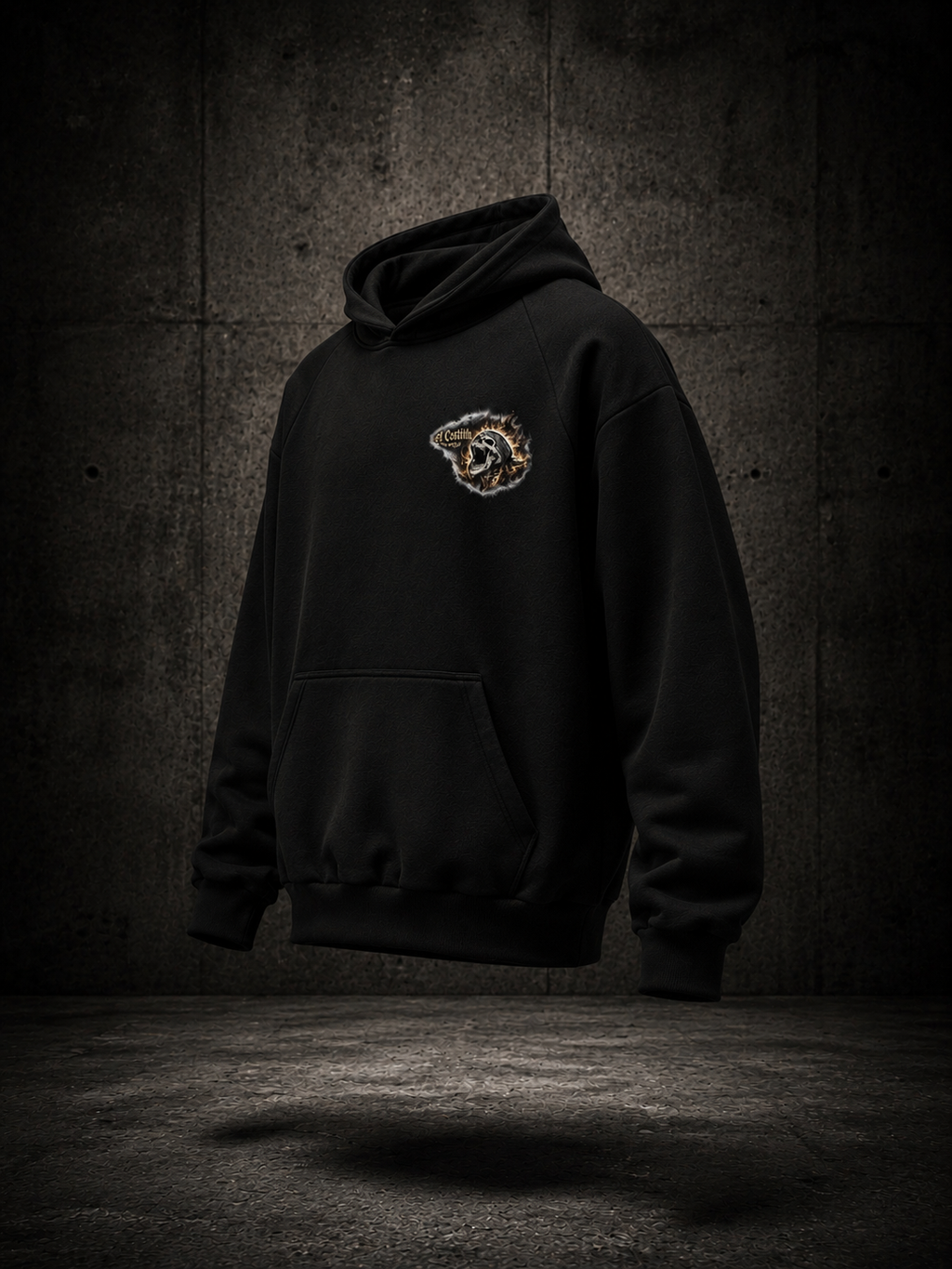 El Quemado Hoodie – Forged in Fire (Black)