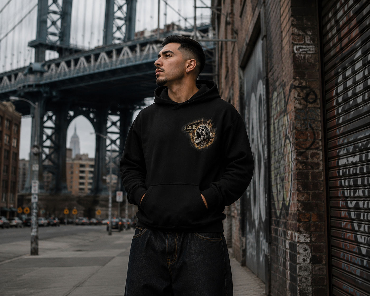 El Quemado Hoodie – Forged in Fire (Black)